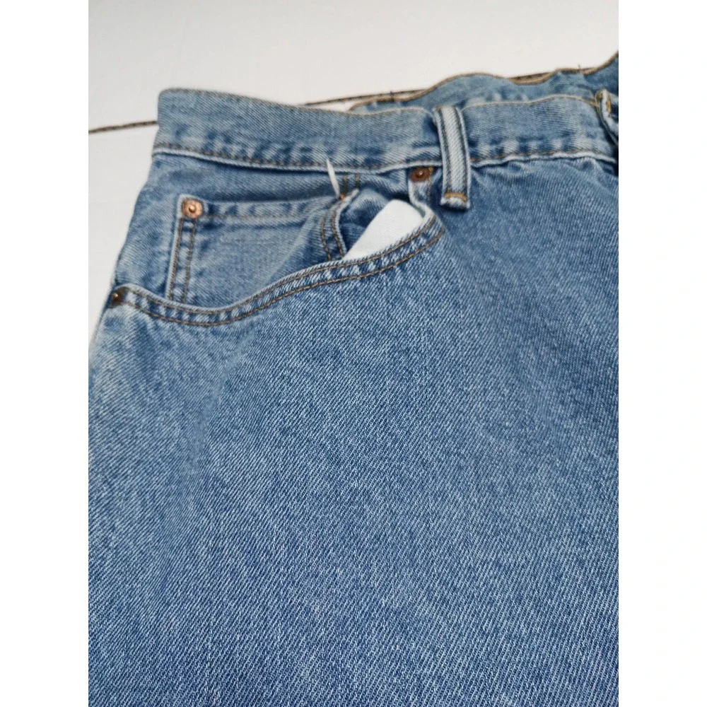 Levi's 550 Jeans 38x36 Blue Relaxed Fit Straight Leg Made in Nicaragua